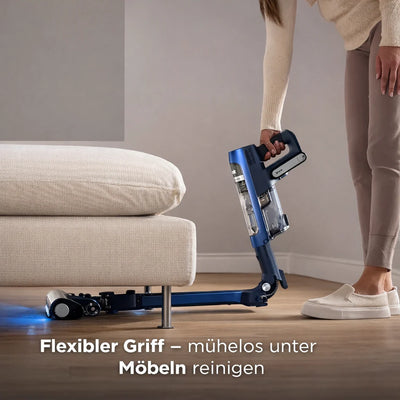 Aspirateur sans fil Foldora™ PowerClean de B.D shop avec tête de nettoyage et poignée ergonomique, prêt à l'emploi.