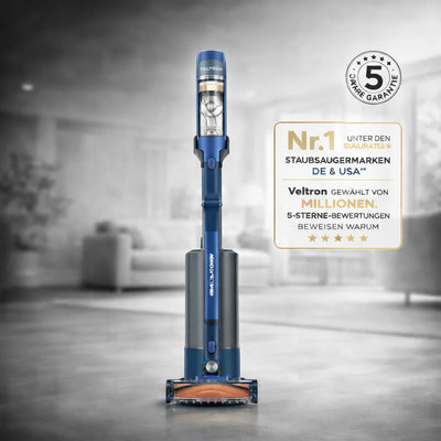 Aspirateur sans fil Foldora™ PowerClean de B.D shop avec design compact et poignée ergonomique, prêt à être utilisé.